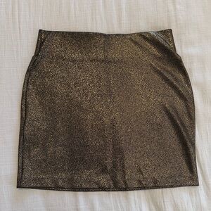 BCBGenerstion Gold Lamé Skirt